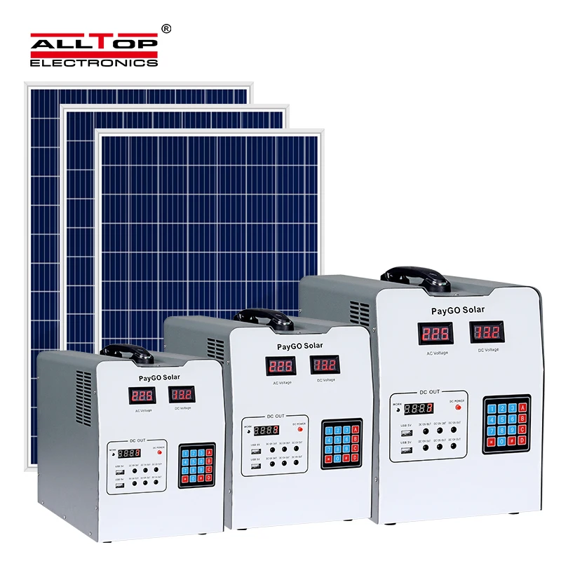 ALLTOP Folding Split Mounting Home Lighting Energy Manufacturer Gird Off Grid Paygo Solar Power System