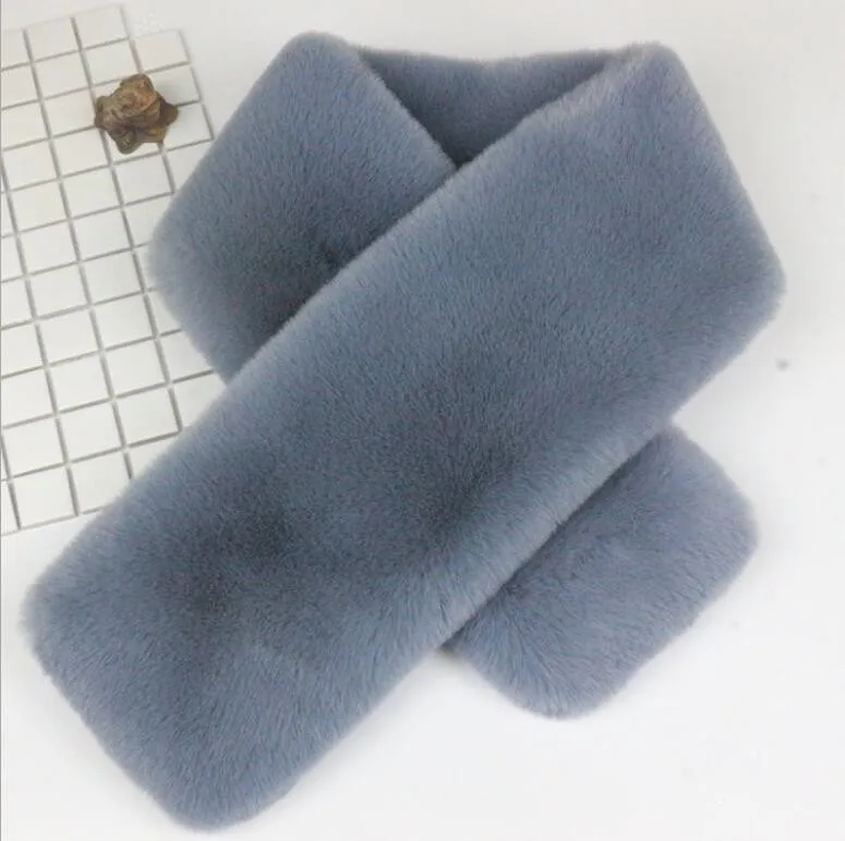 STABILE factory cheap polyester fur collar scarf