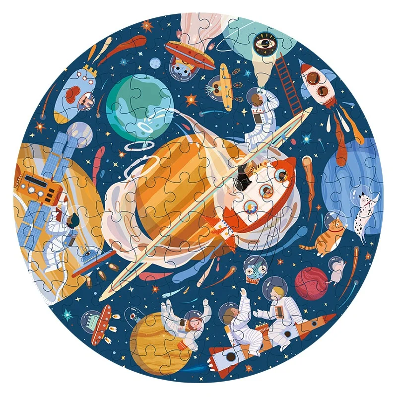
Оригинальный дизайн, развивающие круглые детские космические головоломки, интеллектуальные игрушки от производителя 