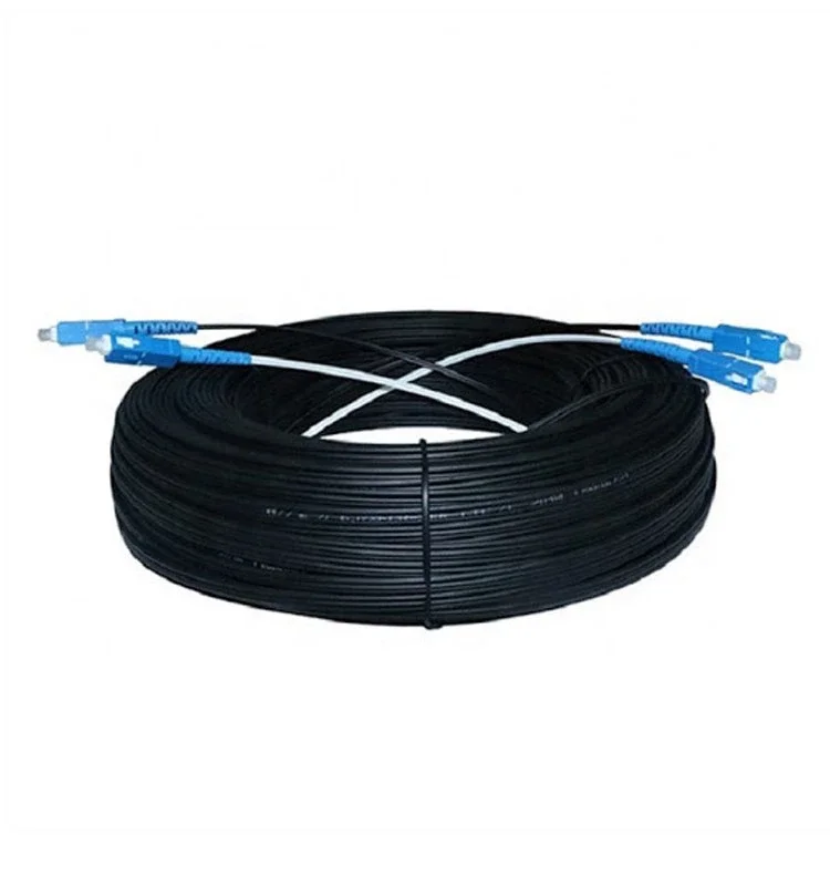 FTTH 1core 2core 4core fiber optical outdoor drop cable patch cord