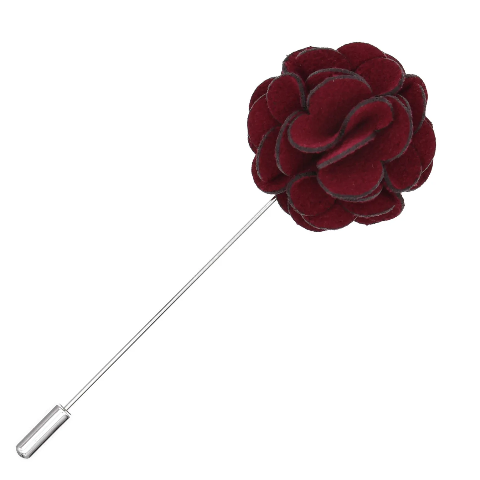 wholesale cheap Flower Brooch Pins Handmade Fabric Flower Lapel Pins for Men Suit