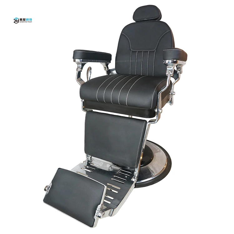 Foshan salon furniture leisure barbershop chairs classic heavy duty portable barber chairs