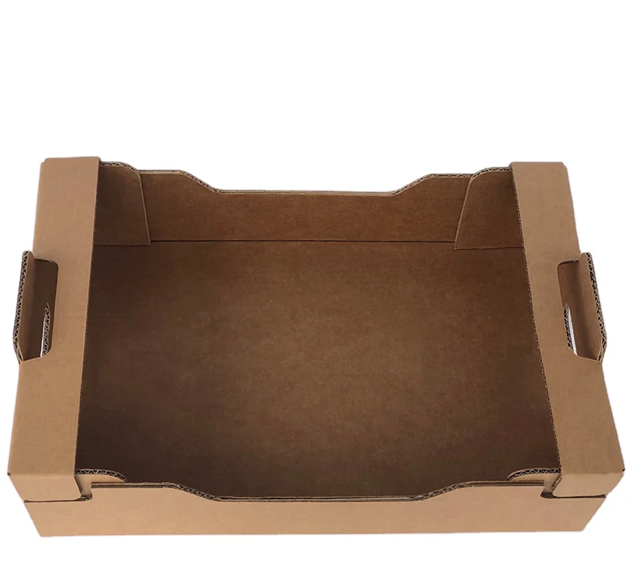 Пользовательский логотип, Лучшая цена, гофрированная картонная упаковочная коробка, бумажная коробка для свежих фруктов и овощей