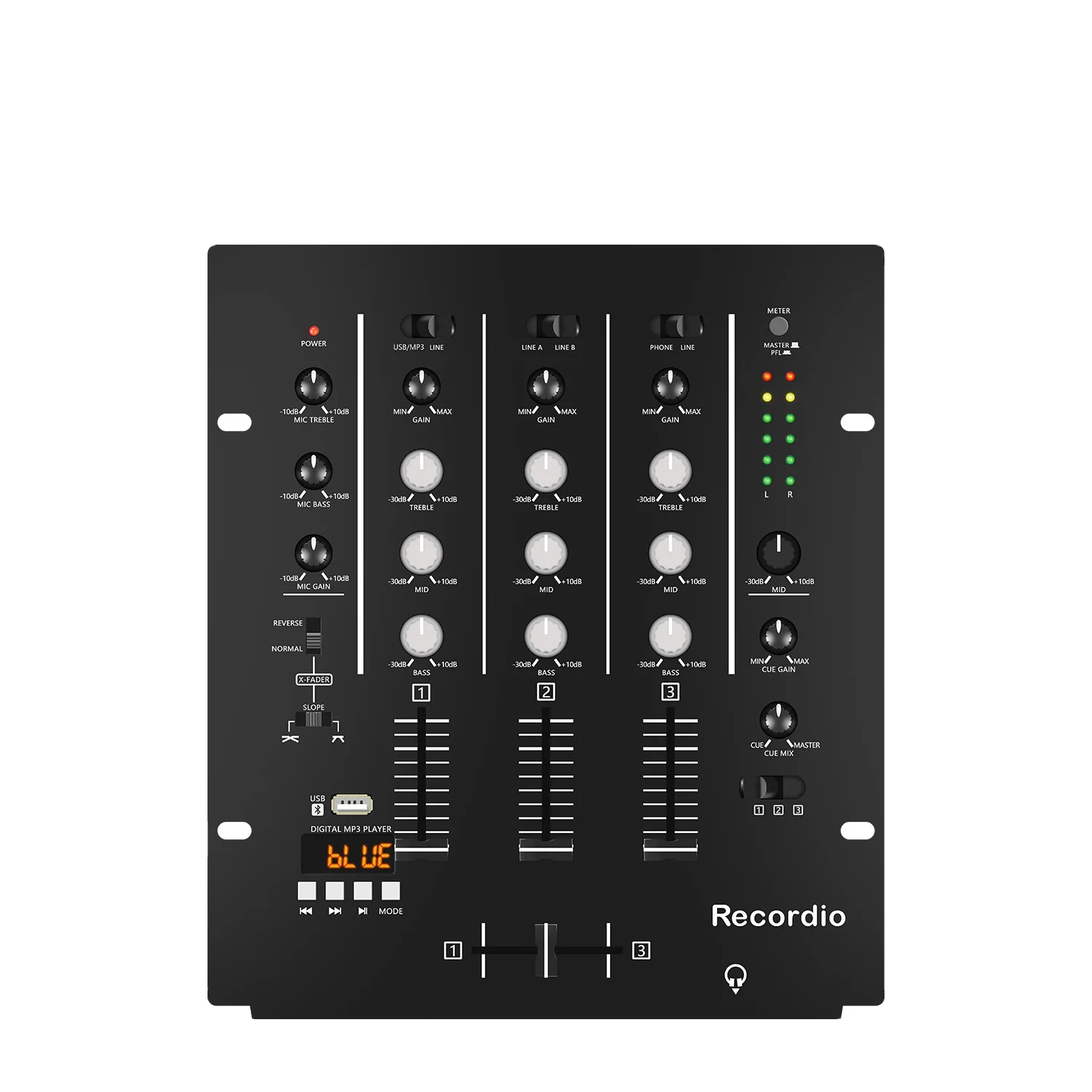 MX300 Professional DJ Mixer Console Disc player for Bar Party Concert Music Control Home party