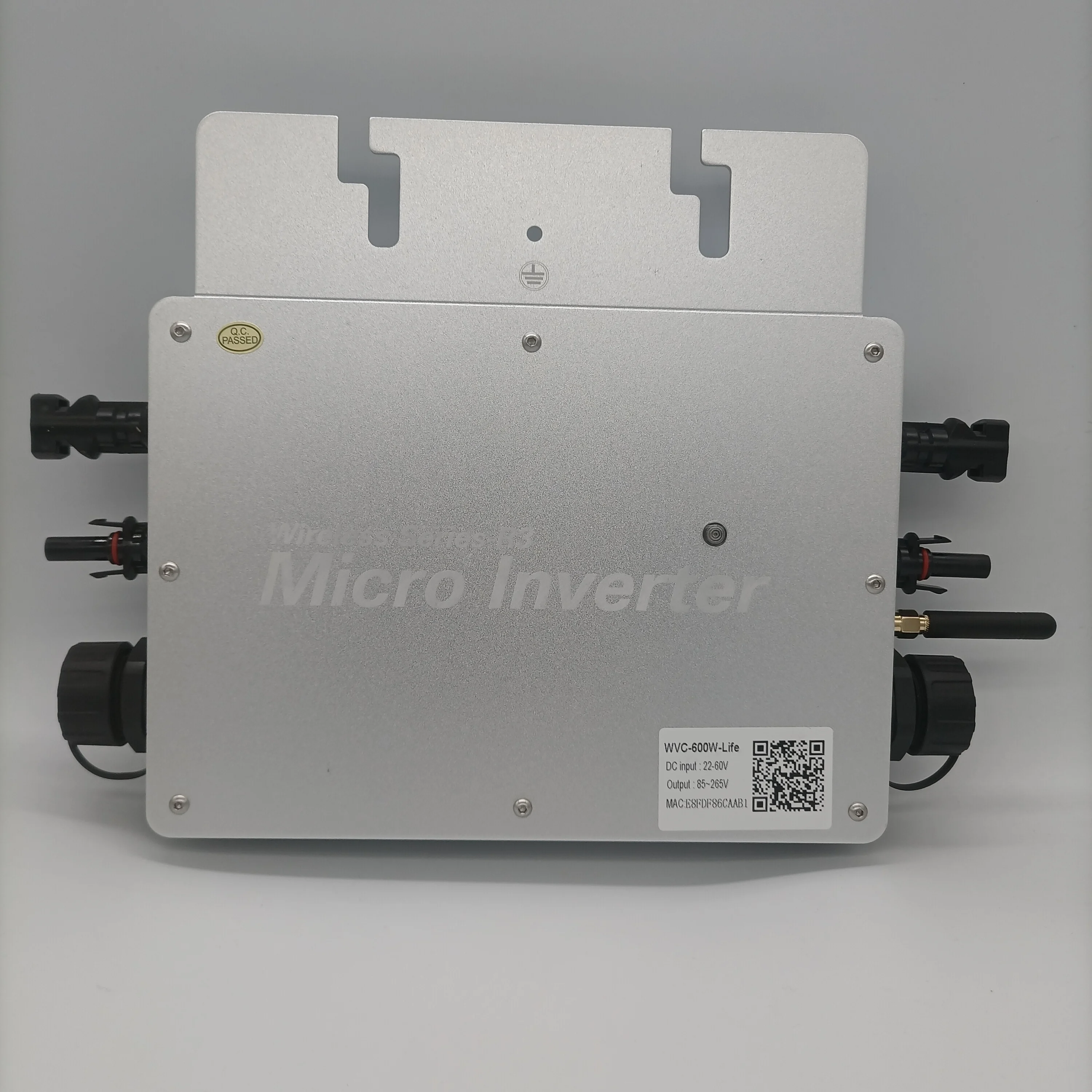 600W Solar Inverter wvc 600 inverter  Micro Inverter WVC-600 Series Cable H07RN-F 3G1.5 5M Schuko Cable Balcony Solar System