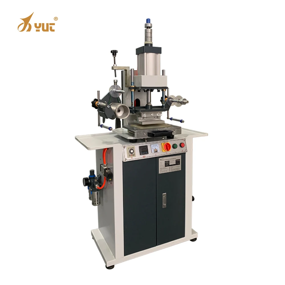 Pneumatic Leather Embossing Heat Pressing Machine Digital Hot Foil Stamping Machine For Wood PVC Paper Custom Logo Stamp