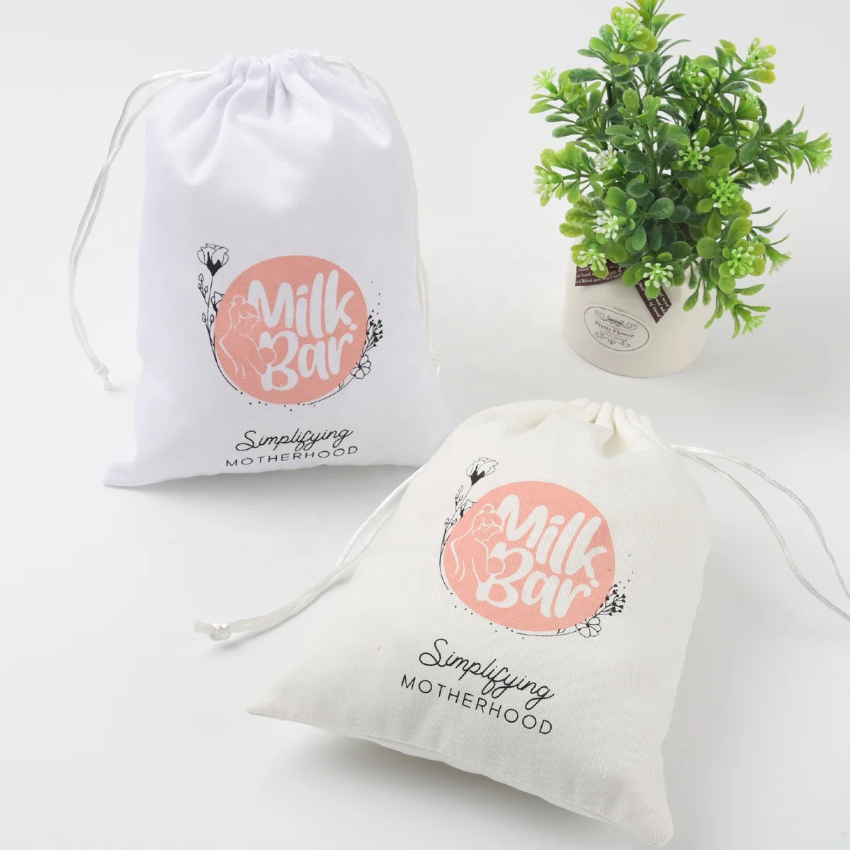 Акция, хлопковый саржевый мешок на шнурке, новый дизайн, Подарочный пылезащитный мешок для сумочки