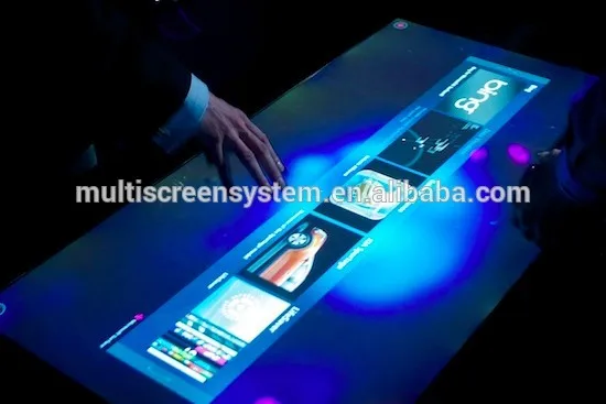 EKAA 21.5 inch coffee shop or restaurant touch interactive smart table with multitouch and waterproof table