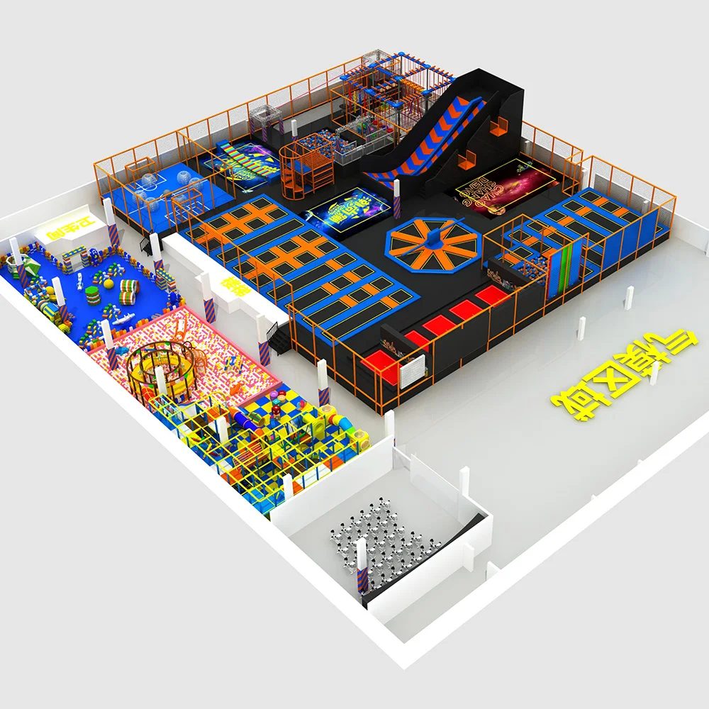 Funny Kids Foam Pit Children Amusement Park Commercial Trampoline Park for Indoor Playground