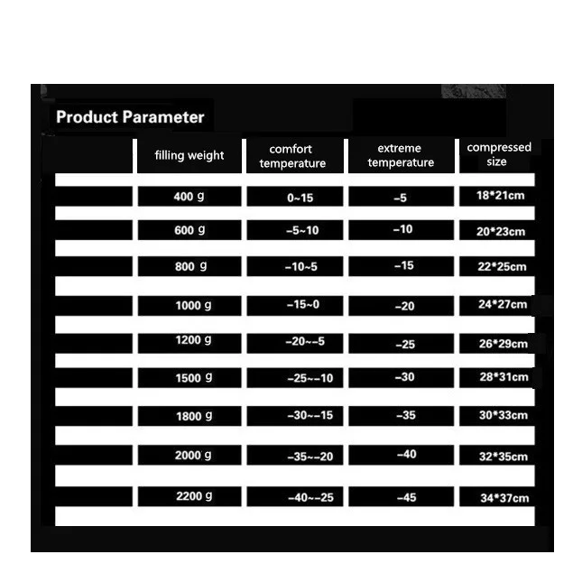 Wholesale Waterproof Adult Lightweight Winter Outdoor Camping Mummy Down Sleeping Bag for Hiking