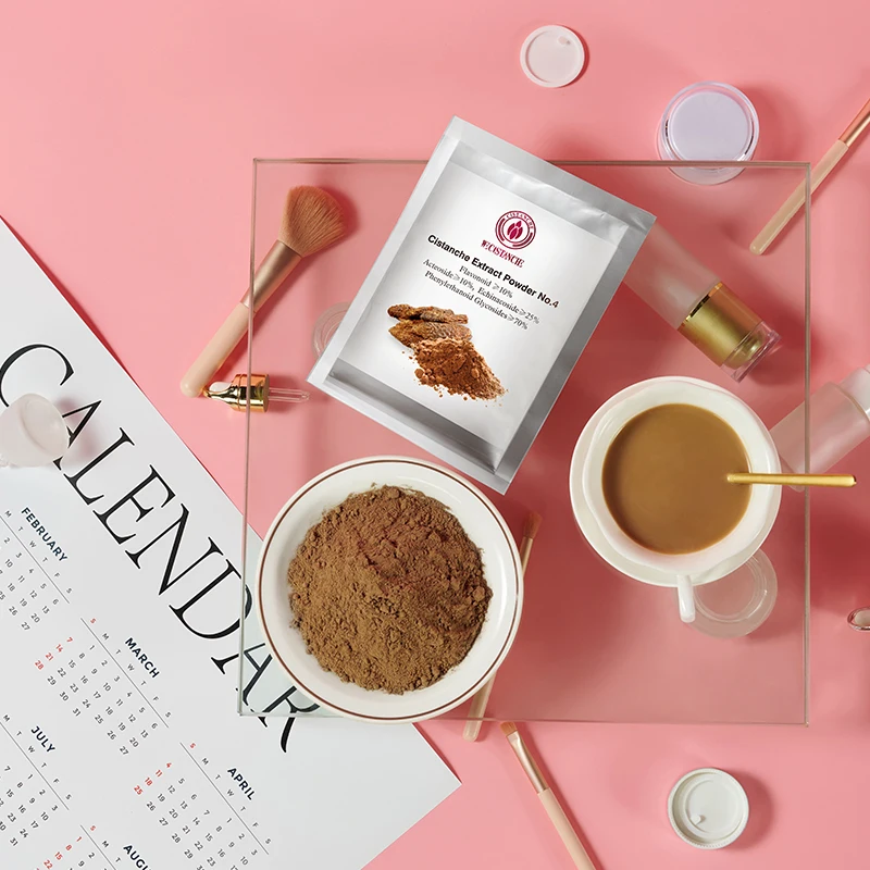 OEM Cistanche Tubulosa Extract Natural Slimming Steamed  Fertility Detox Tea Natural Supplements For Women