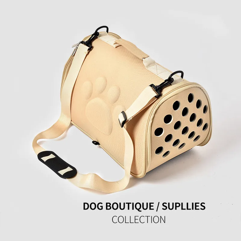 Pet Carrier Bag Portable Outdoor Cat Foldable Dog Travel Pet Bag Puppy Carrying Shoulder Dog Breathable Outing Bag Pet Supplies