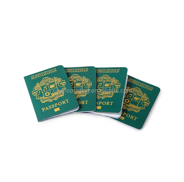 New Original PU Leather Gift Passport Notebook Portable Custom Passport Book Printing