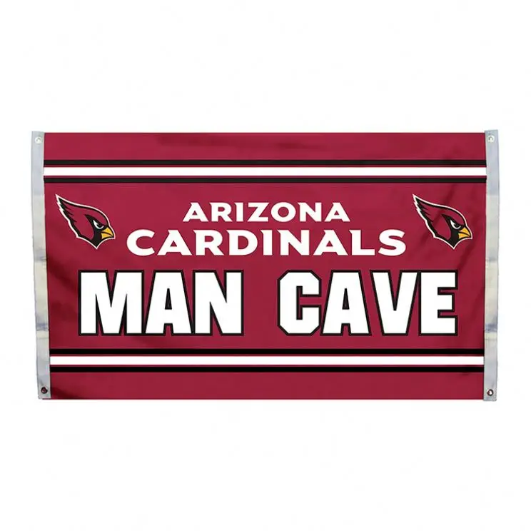 Hot Sell High Quality Double Sided Polyester Super Bowl Football Teams NFL Flag Custom 3X5ft Arizona Cardinals Flags