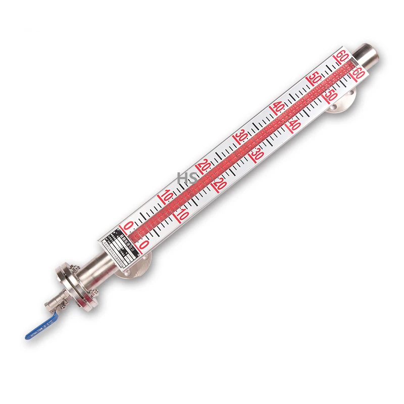 4-20mA Stainless Steel Magnetic Level Gauge Level Sensor DN25 1M 1.5M 1.8M 2M Side Loading Top Loading