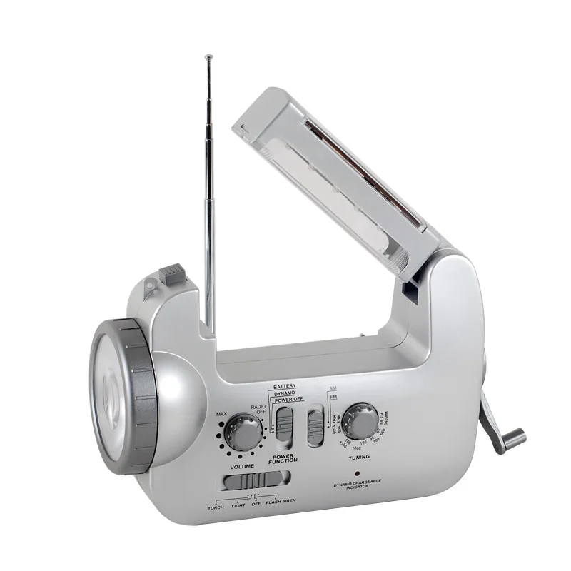 Портативный радиоприемник AM/FM на солнечной батарее со светодиодной лампой для чтения и зарядным устройством мобильного телефона перезаряжаемое аварийное освещение радио зарядное
