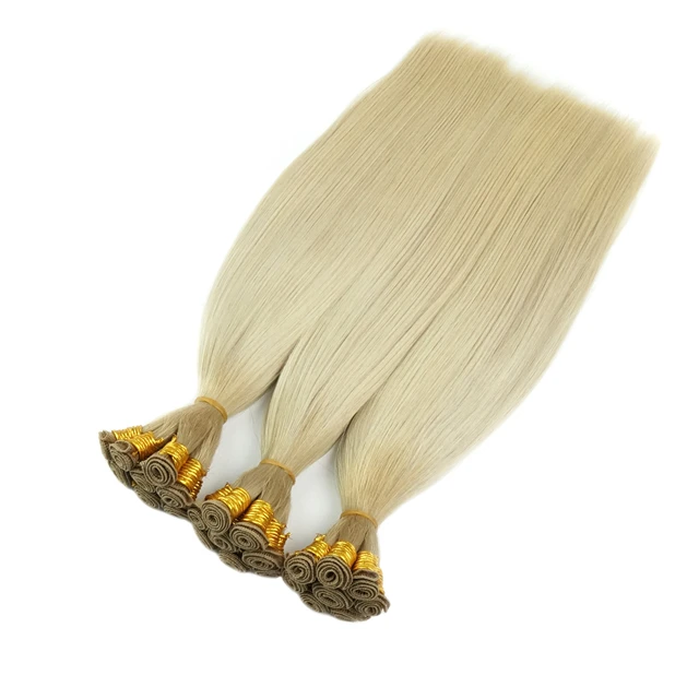 New Trend Famous Brand Supply 12A No Return hair Slavic Blonde Genius Weft Can be Cut Human Hair Extensions Hair Extensions