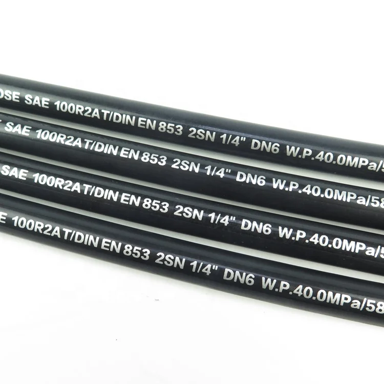 High Pressure Wrap Surface Multicolour 3/8 Inch Rubber Air Hose Pipe