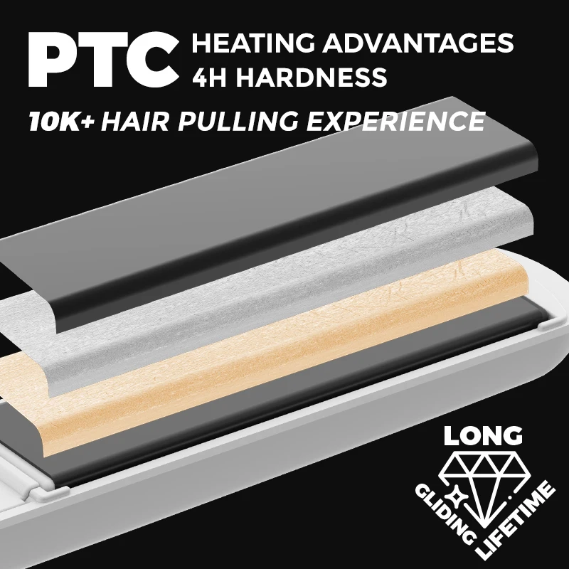 Straightening Hair Iron Professional Hair Flat Iron Floating Plate Panel Pro Hair Straightener