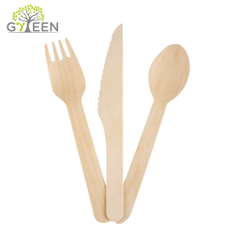 Eco-friendly Biodegradable Disposable Factory Price Wooden Spoon with OPP Bag