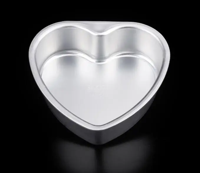 Heart Shape Aluminum Portable Cake Molde In Different Size
