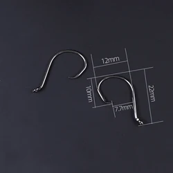 MOBIOS 4# Stock Fishing Hook High Quality Down Eyes Circle Single Fishing Hook 7228BP