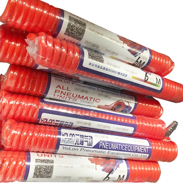 6мм 8мм 10мм 12мм пластиковый пневматический гибкий пружинный воздушный цилиндр трубка шланг