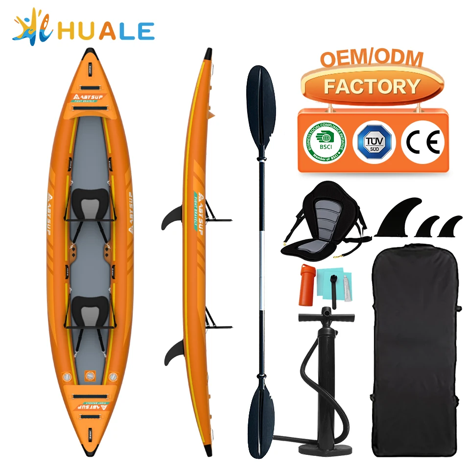 Factory Direct Sale Kayak Inflatable Boat Fishing Kayak Pedal Drive High Speed Pvc Rowing Canoe Rigid Surfing Water Sup Game