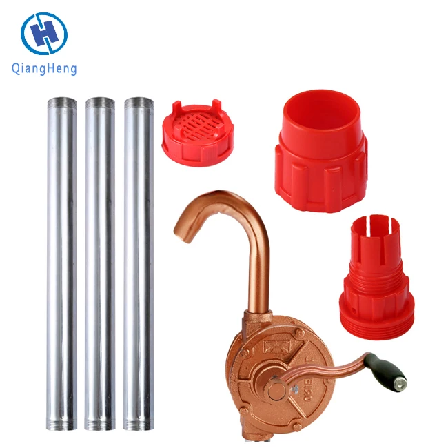 Portable manual vertical motor less oil well pump hand pump