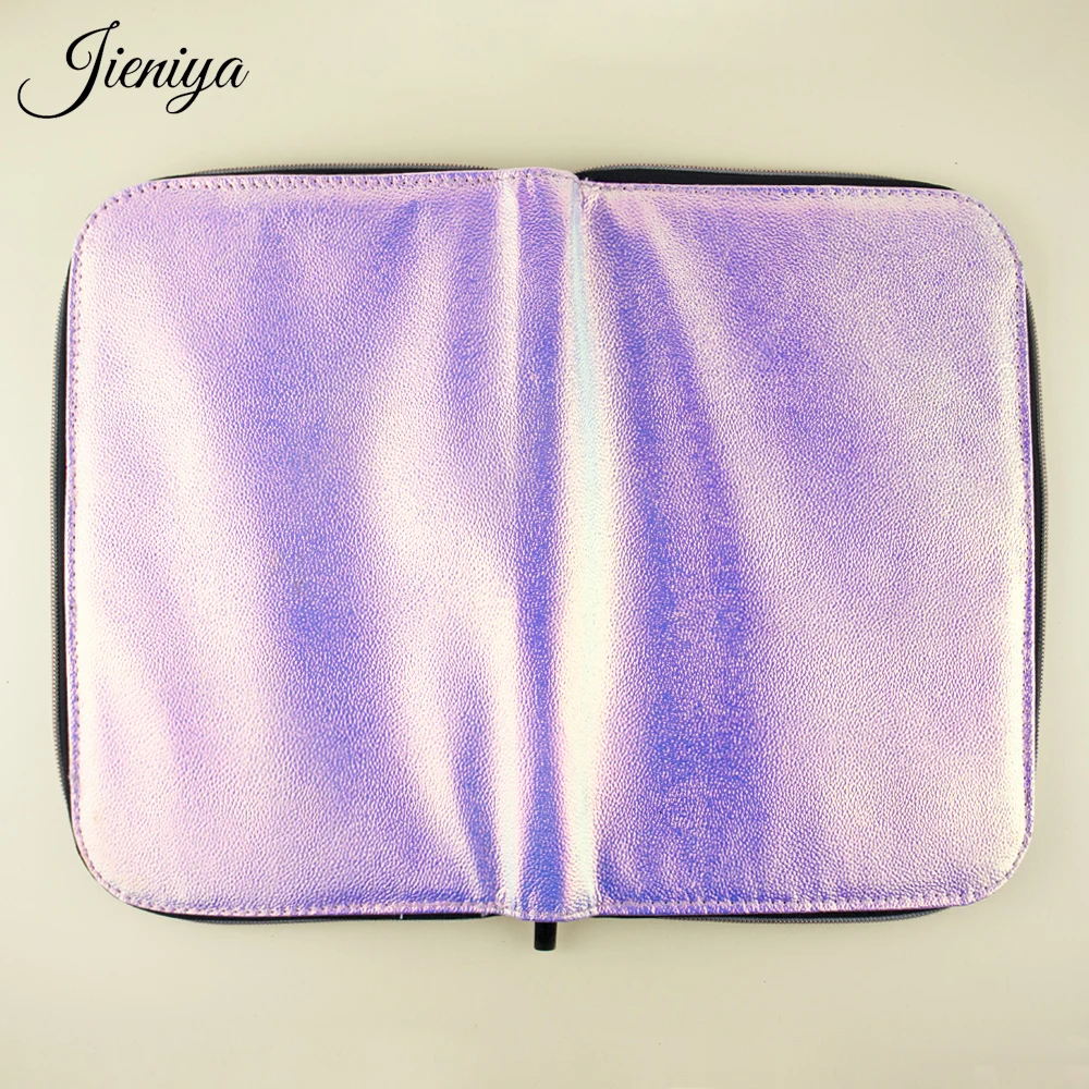 JIENIYA Custom Synthetic Liner Nail Brush Set 12 Pcs Glitter Nail Brushes Set Artist Nail Brush Holder