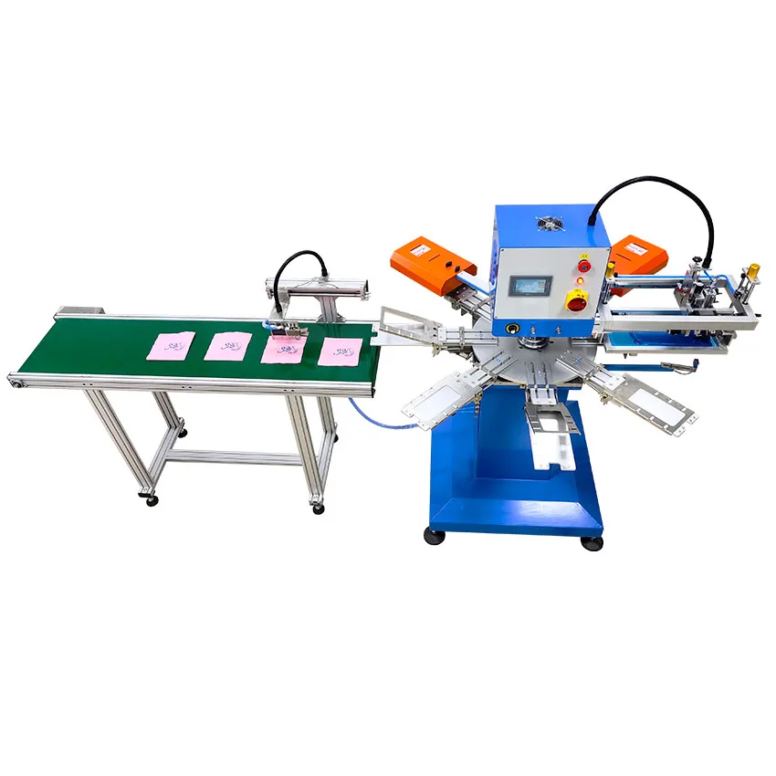 Automatic 1 Color Napkin Screen Printing Machine With Auto Unloading
