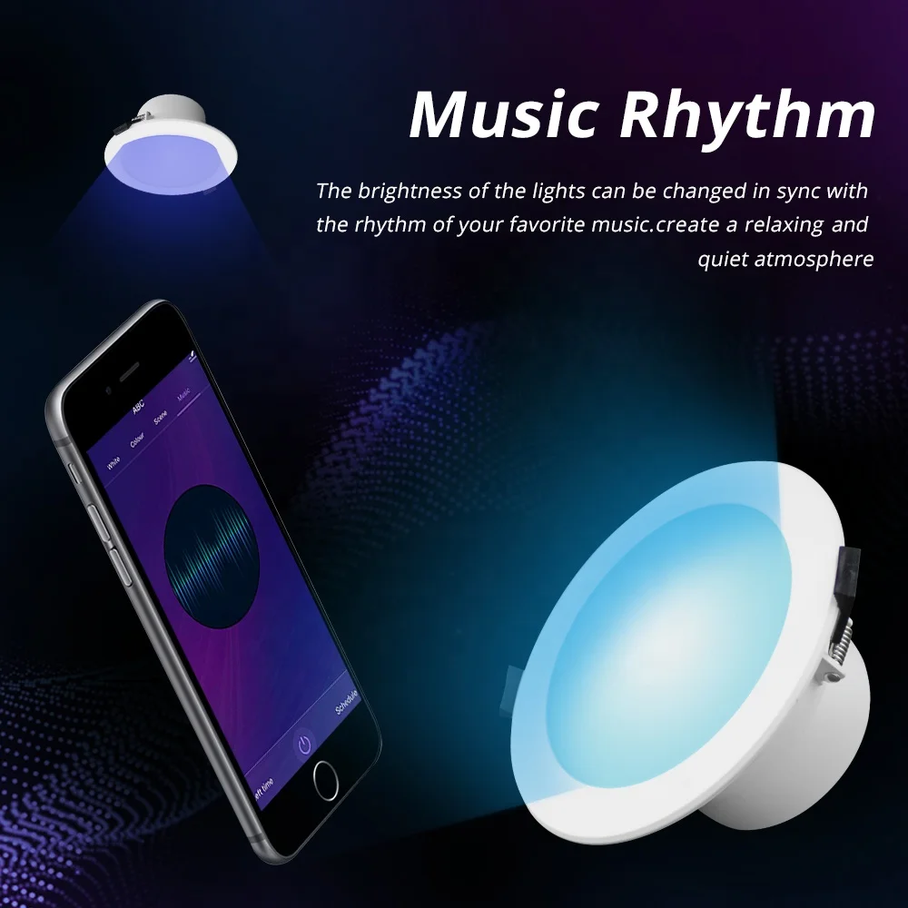 Умный светодиодный светильник Benexmart Zigbee 3 0 7/10/15 Вт RGB потолочный Tuya SmartThings приложение для голосового управления через Alexa Echo Plus напрямую