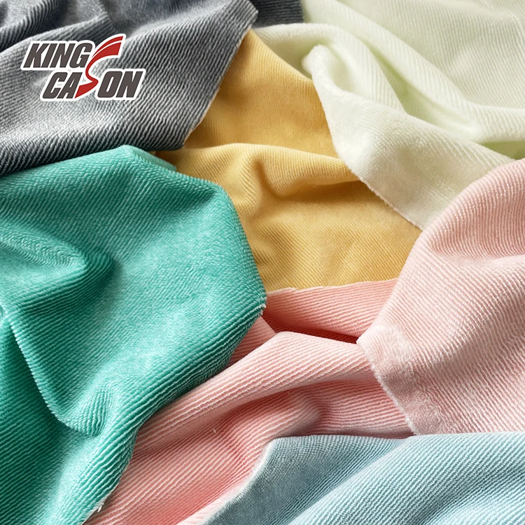 Kingcason производитель оптовая продажа премиум качество 100 полиэстер приятный на ощупь спандекс сверхмягкая ткань для подушки C