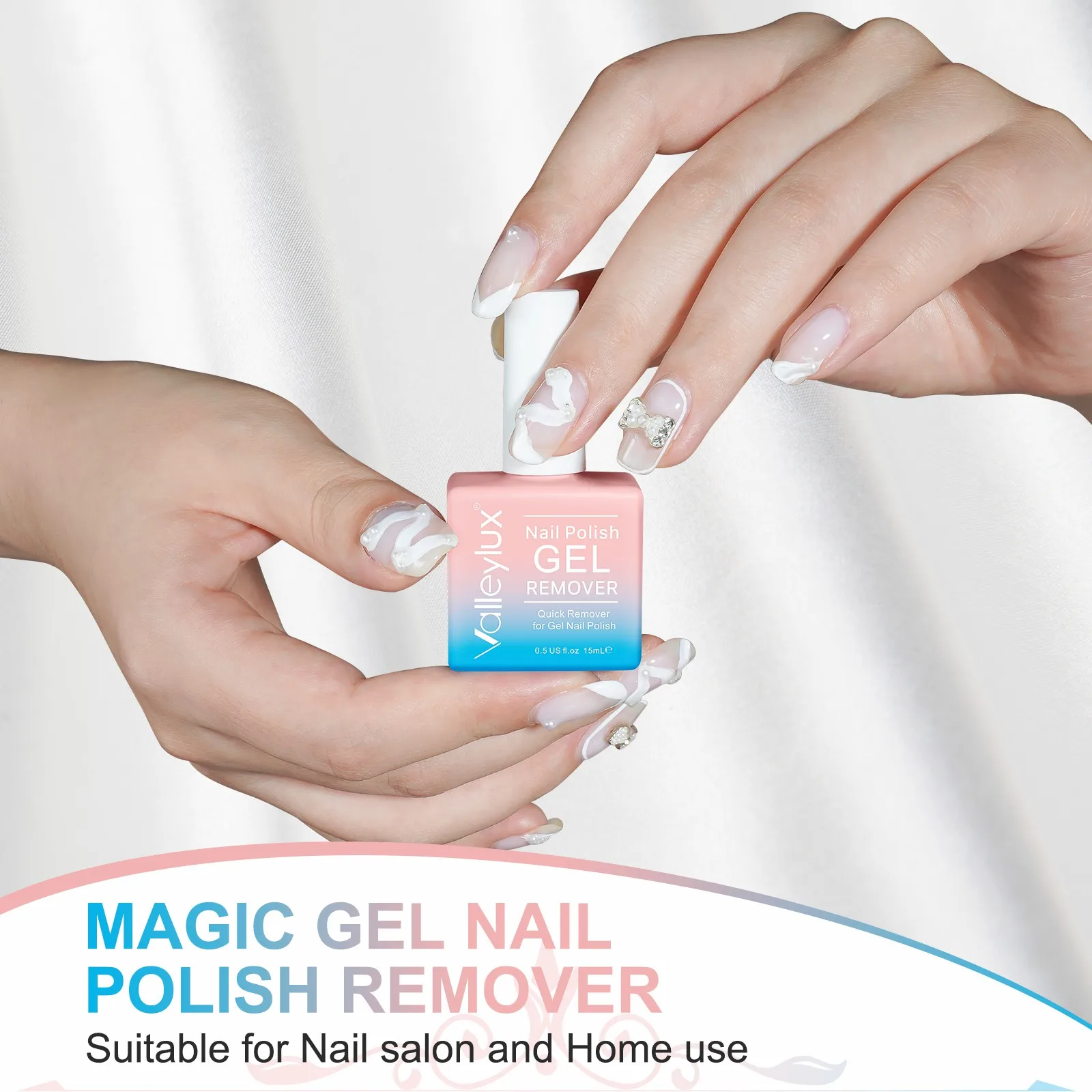 OEM Cosmetics 15ml Professional Uv Magic Gel Nail Remover Soak off Gel Lacquer Nail Polish Remover