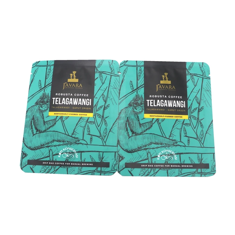 Packing Robusta Coffee from Talagawangi Village in West Java 10g Capacity Plastic Bags Accept Gravure and Digital Printing