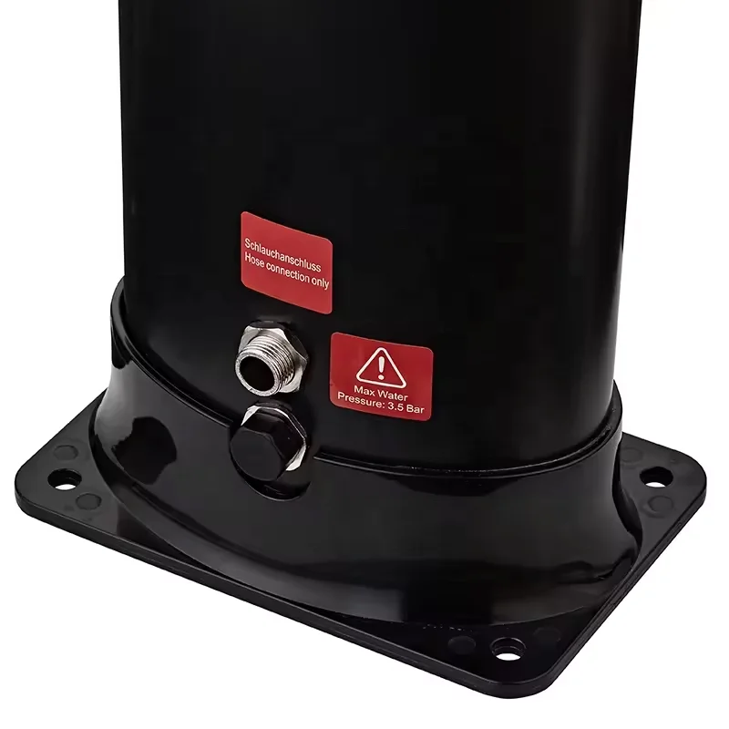 KANGRUN 2024 Oval design silver color 40L garden pool sunny solar outdoor shower for swimming pool and garden