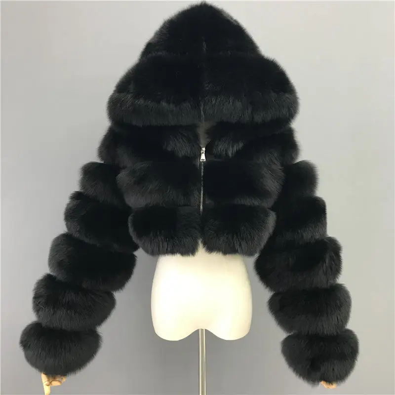 Customized Long Sleeve Women Winter Warm Soft  Fur Jacket Women Coat Ladies Fur Jacket