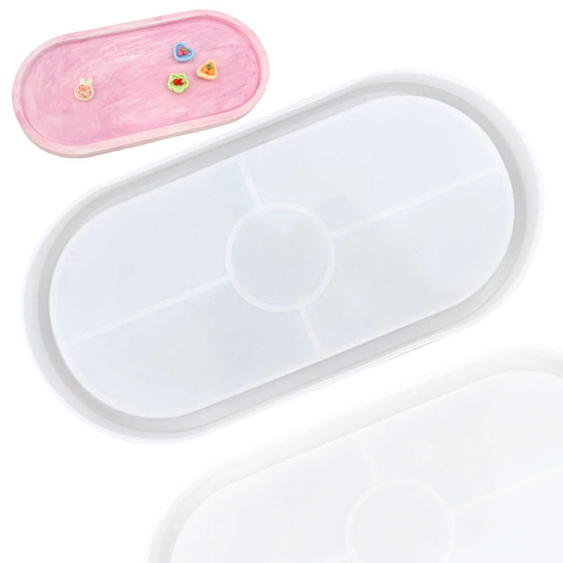 1160 large elipse oval shape cup mat coaster silicone mold epoxy resin mold silicone hand make diy cut mat