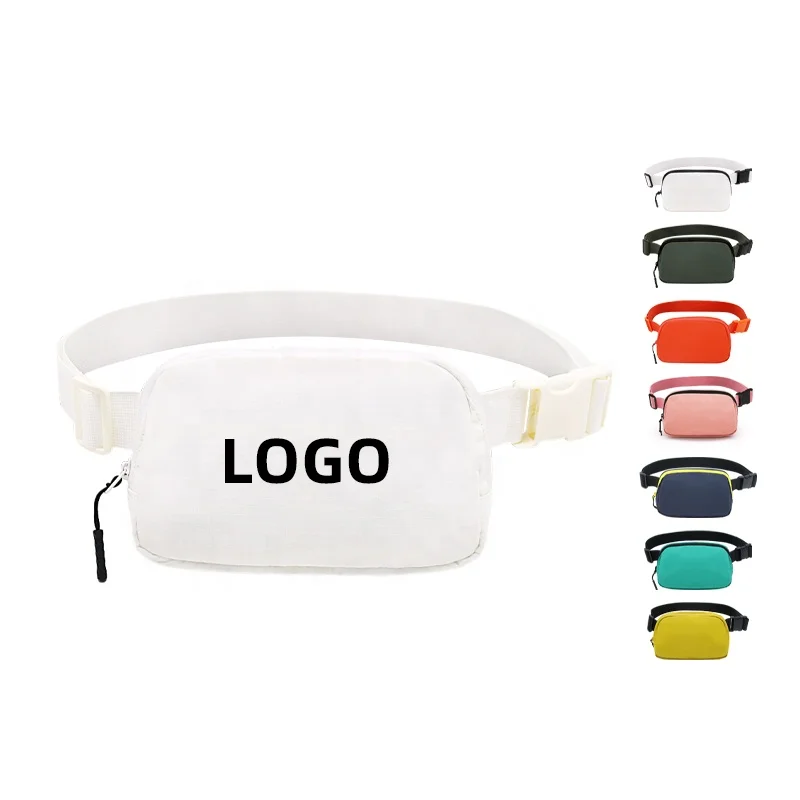 New Design YKK Large Fitness Sport Bum Bag Fanny Pack Running Wholesale Women Zipper Waist Bags Unisex With Adjustable Strap