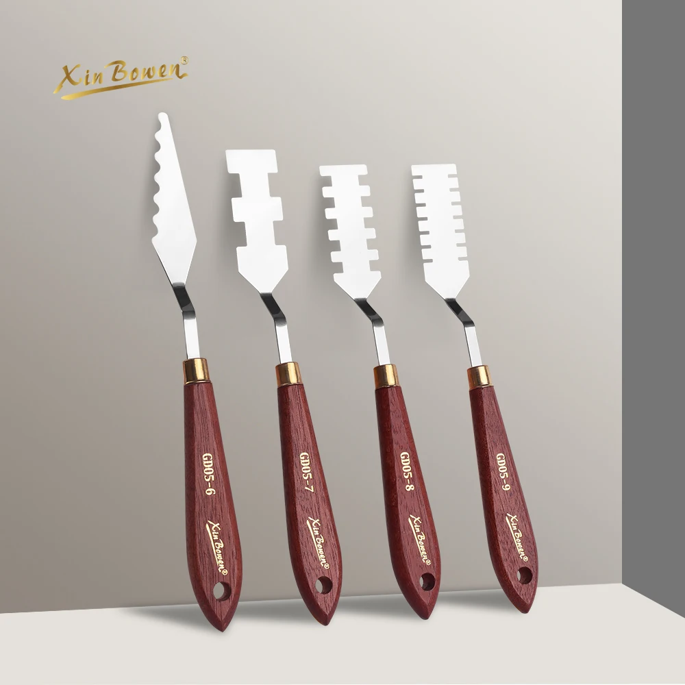 Xin Bowen Great Master Level Clay Tools Pottery Stainless Iron Scraper Tools Wooden Art Materials