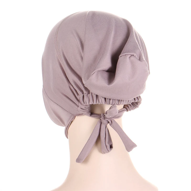 New Design Excellent Material Undercap Cotton Jersey Tie Back Inner Cap Adjustable With Chin Underscarf For Muslim Women