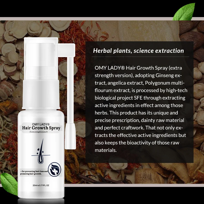 Sell in bulk ginseng extract omy lady extra strength version hair growth spray for preventing hair loss and promoting hair growt
