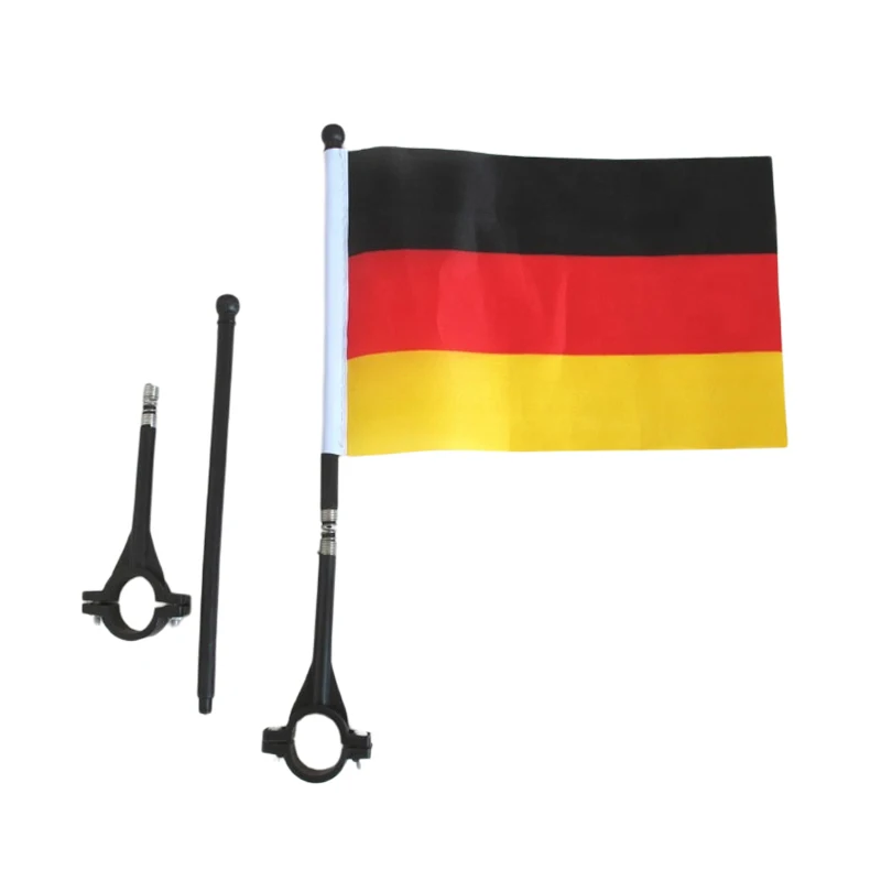 Wholesale Outdoor Team Cycling Germany Flag Bicycle Children Safety Bike Flag for Outdoor