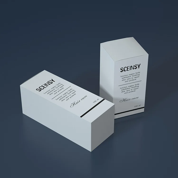 Customized Package Fancy Cosmetic Reverse Tuck Folding Carton Paper Packaging Product Box For Perfume Essence Oil Bottle