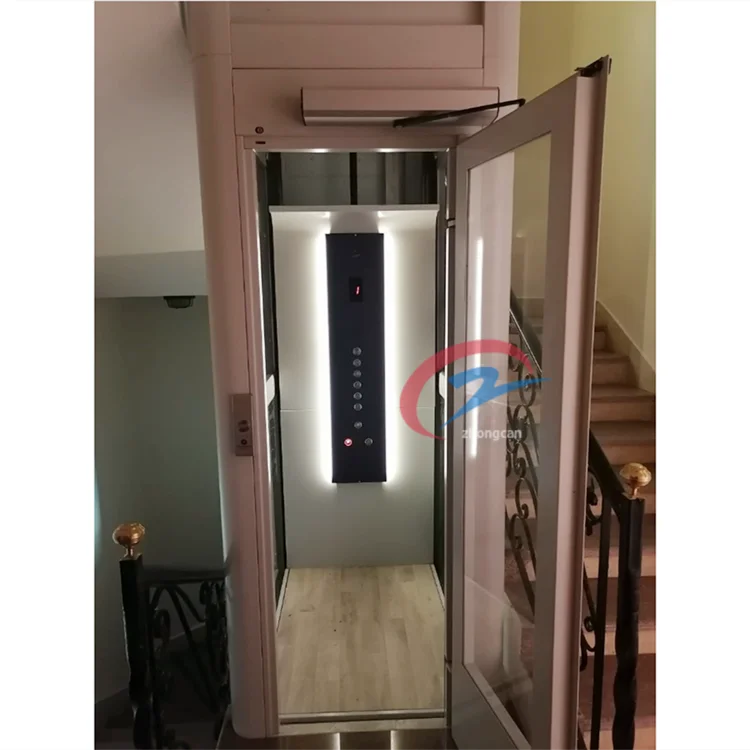 200 кг 300 500 Мини бытовые стеклянные Пассажирские Лифты небольшой домашний лифт для 2
