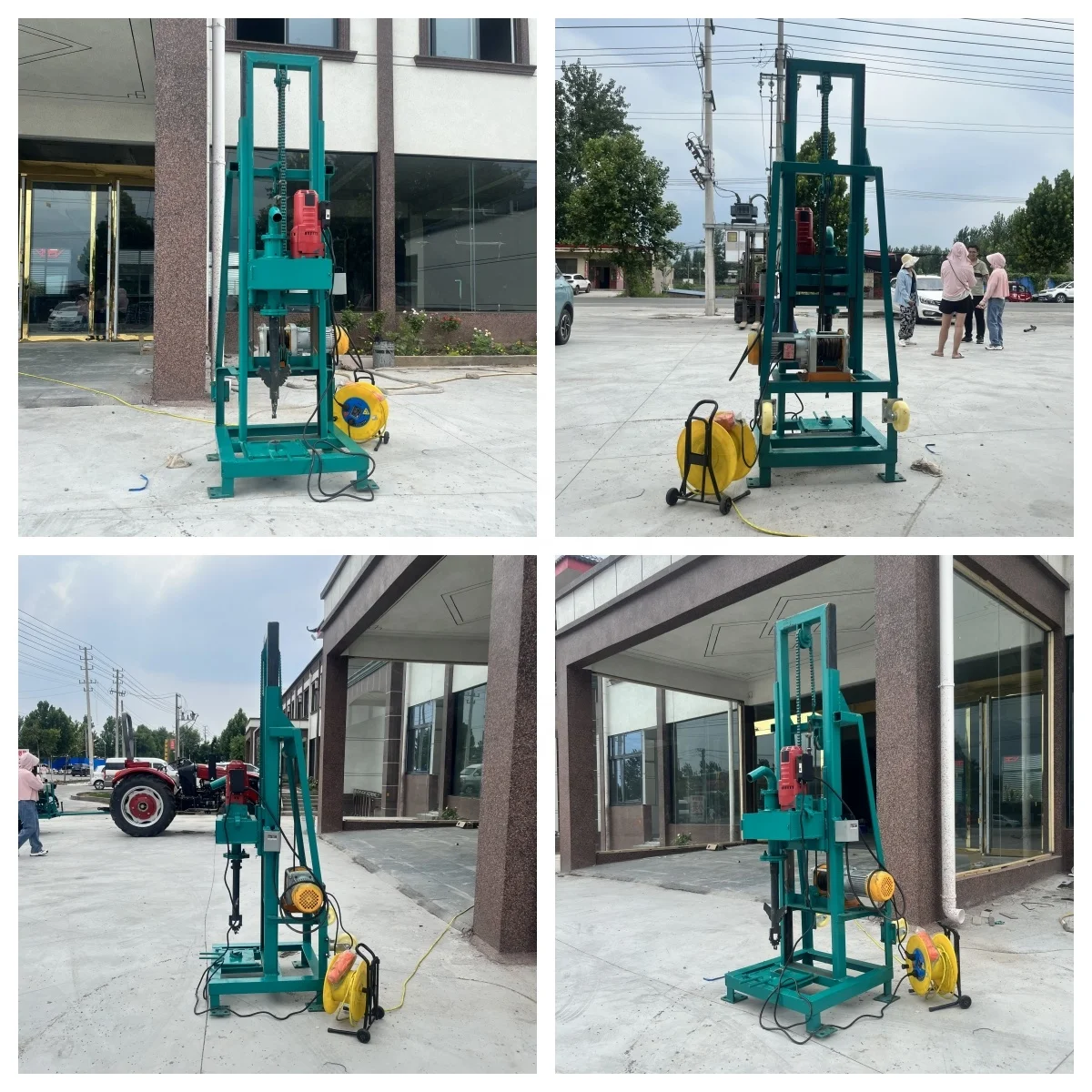 Factory Best Selling Low Price Small Boring Hole Portable Diesel Water Well Drilling Rig Machine With Mud Pump For Sale