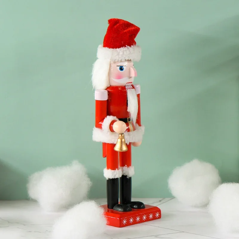 25cm Creative New Nutcracker big red Santa Claus doll Christmas holiday decoration cross-border in stock