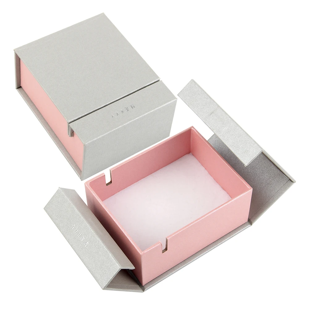 
custom design logo bracelet gift box chain jewelry small luxury velvet bracelet box 