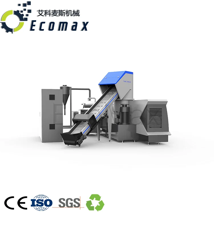 High-Efficiency Plastic Granulator Plant Single-Screw Design BOPP PE LDPE HDPE PP scraps PVC pellets Core Bearing Reprocessing