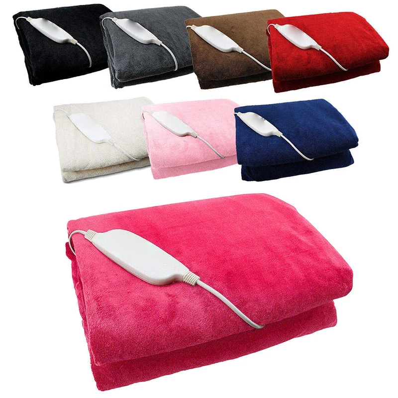 Factory direct sales nature side extra soft heated throw electric blankets for winter